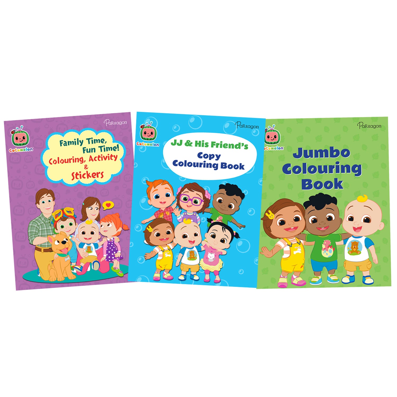 Childrens Cocomelon Sticker Colouring Book & Copy Colour Book