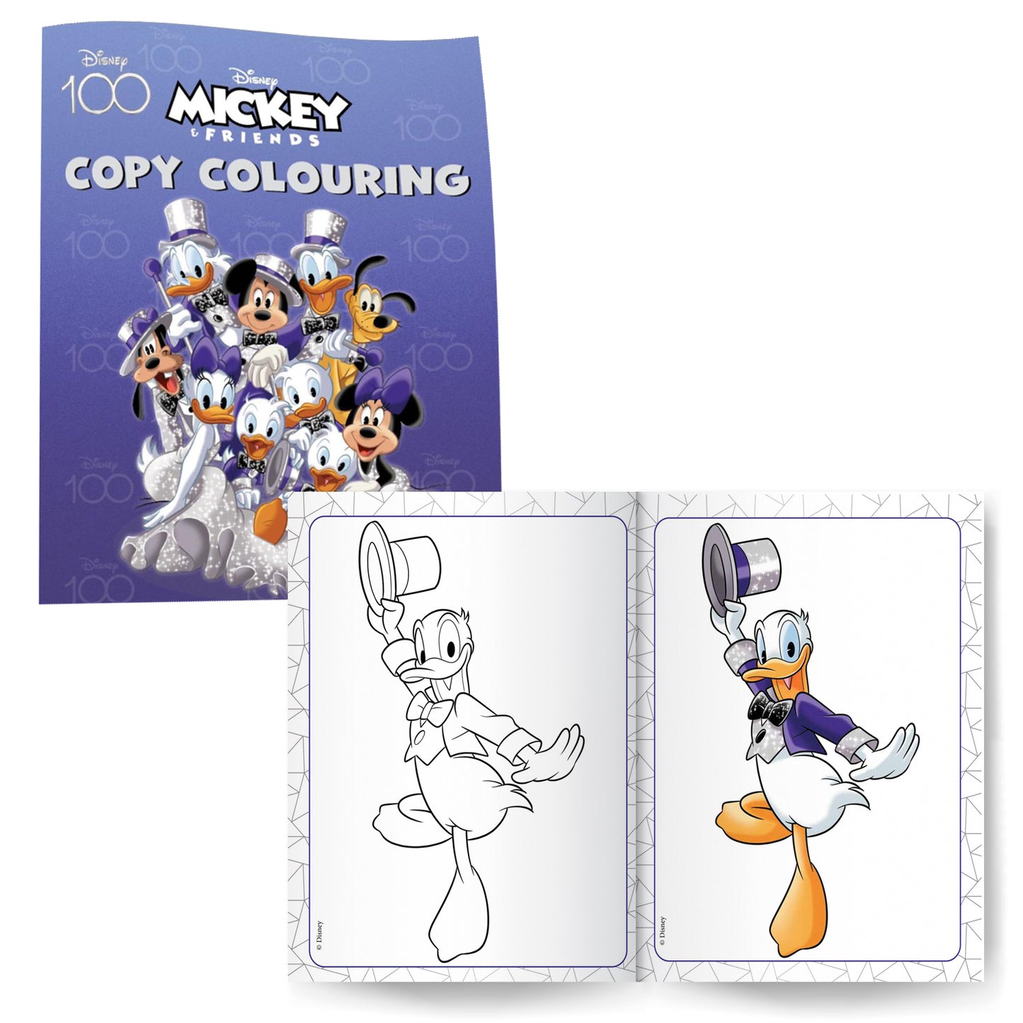 Disney Set of 3 Books of Copy Colouring & Story Book | Copy Colouring Books for Kids |Mickey Mouse Funhouse Dino Doggies | For 4 to 6 Year Old