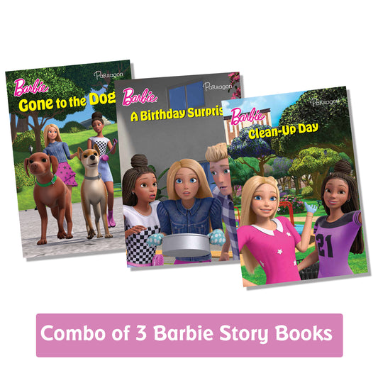 Combo of 3 Barbie Story Books | Barbie Stories Collection | For 4 to 6 Year Old