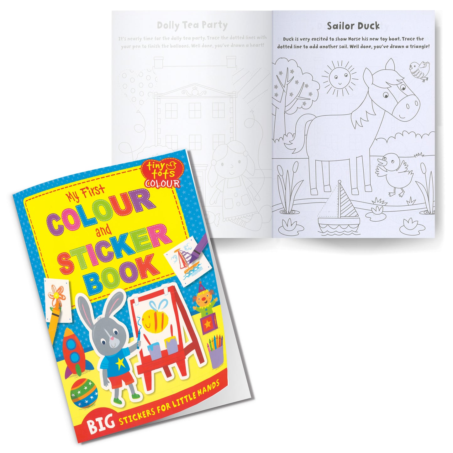 Parragon Pack of 3 Books for Your Little Ones | Story, Words & Learning and Colour & Sticker | For 5 to 7 Year Old