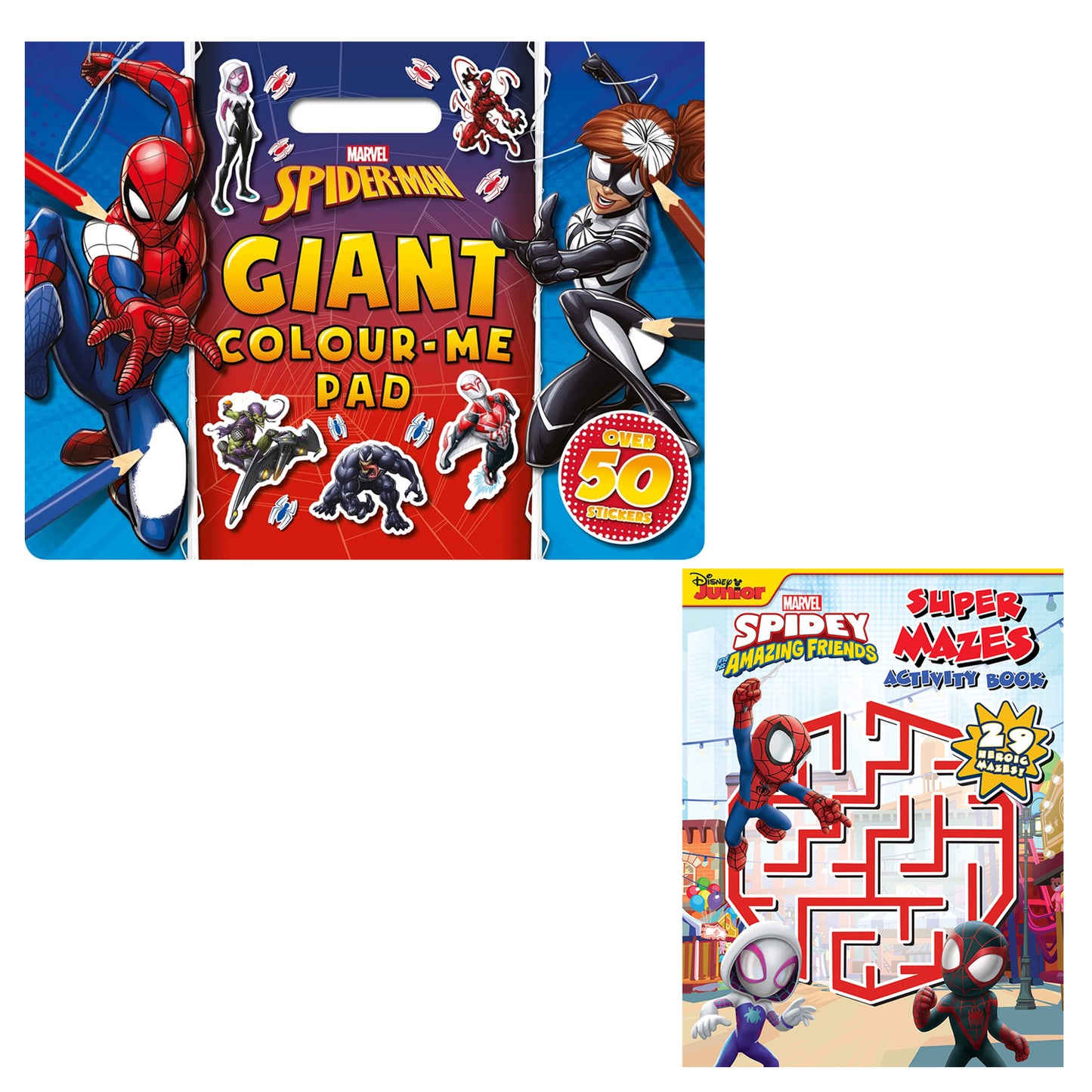 Marvel Spider-Man Activity| Colouring Set of 2 Book