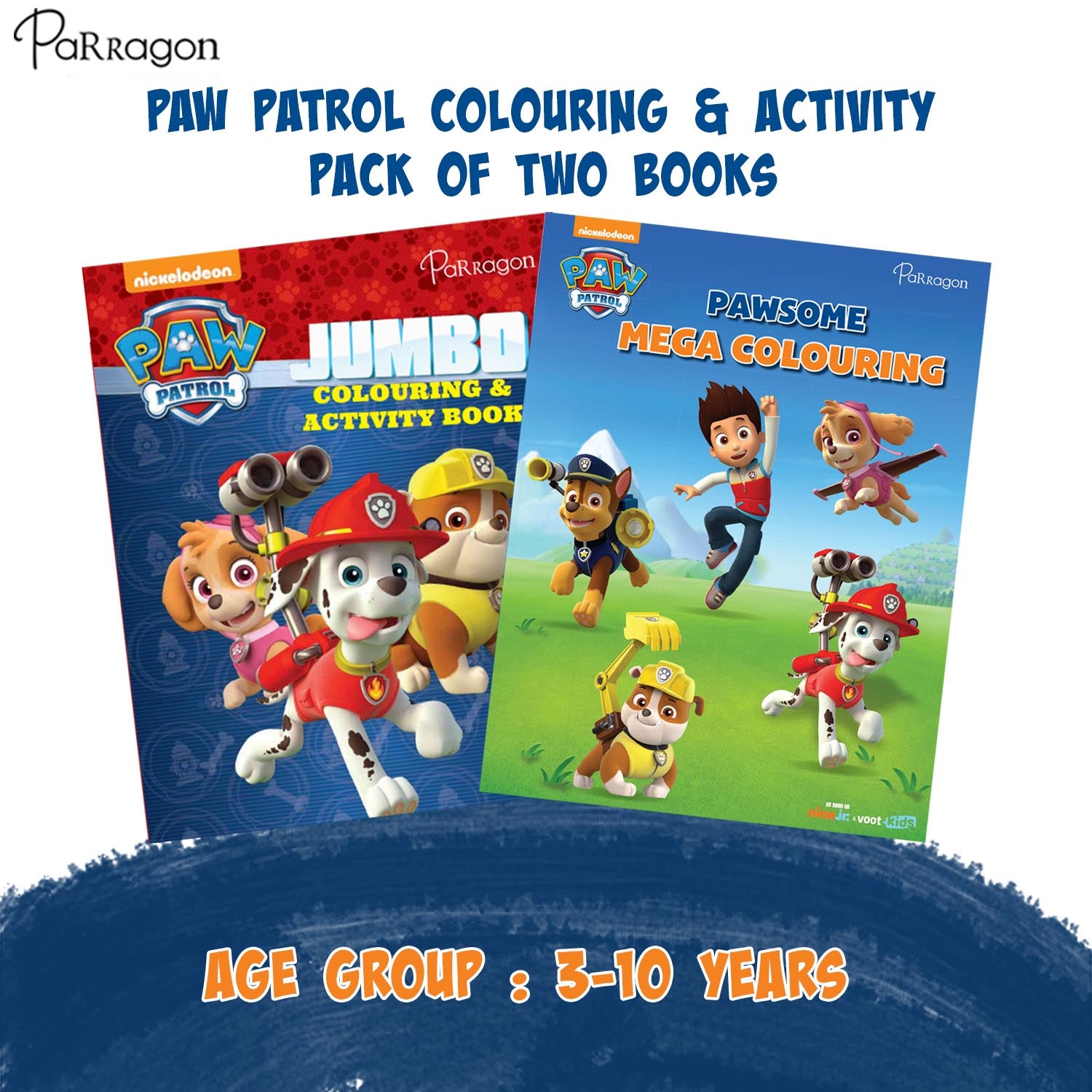 PAW Patrol Colouring Activity Pack of 2 Book Set Paperback