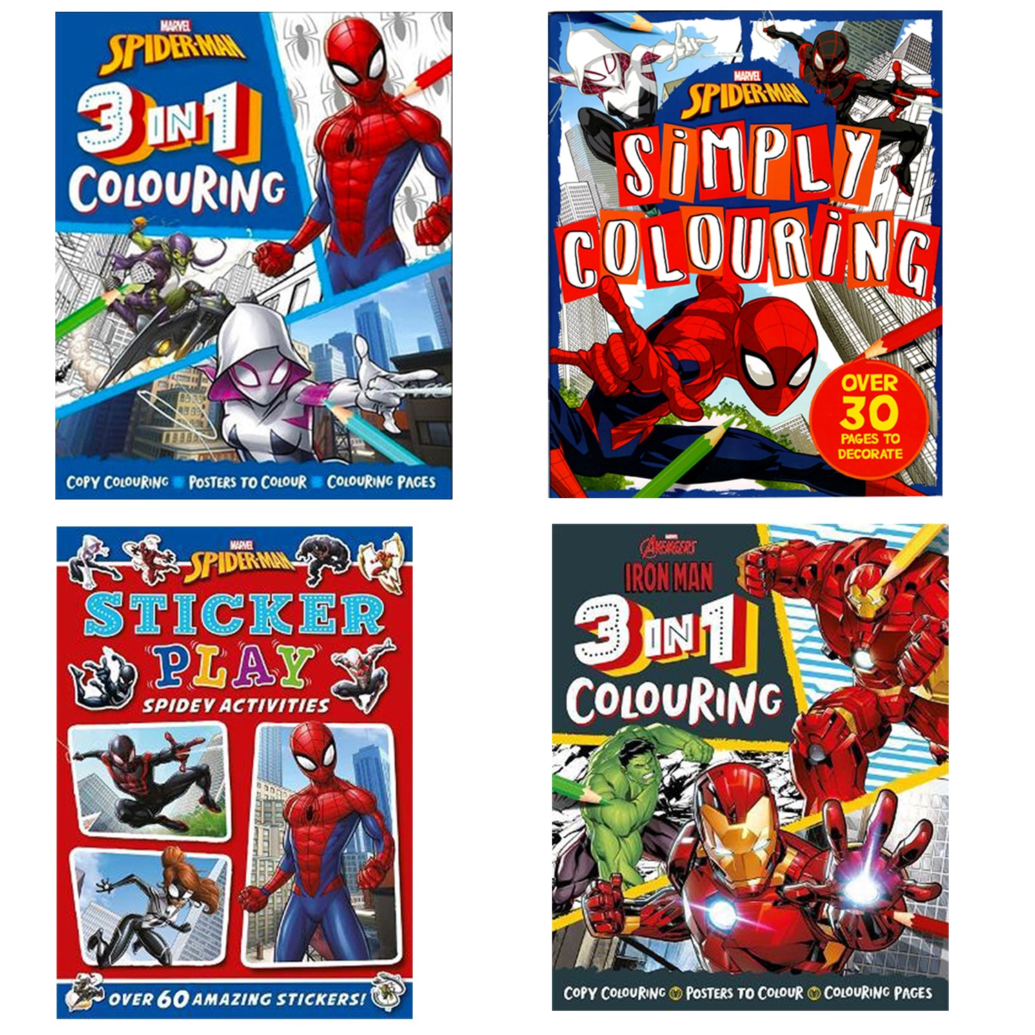 Marvel Spider Man - Fun Pack of 5 Activity Book