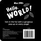 Mini Pops‐ Hello World (Pop-up book) | For Kids 1 to 3 Year's Old