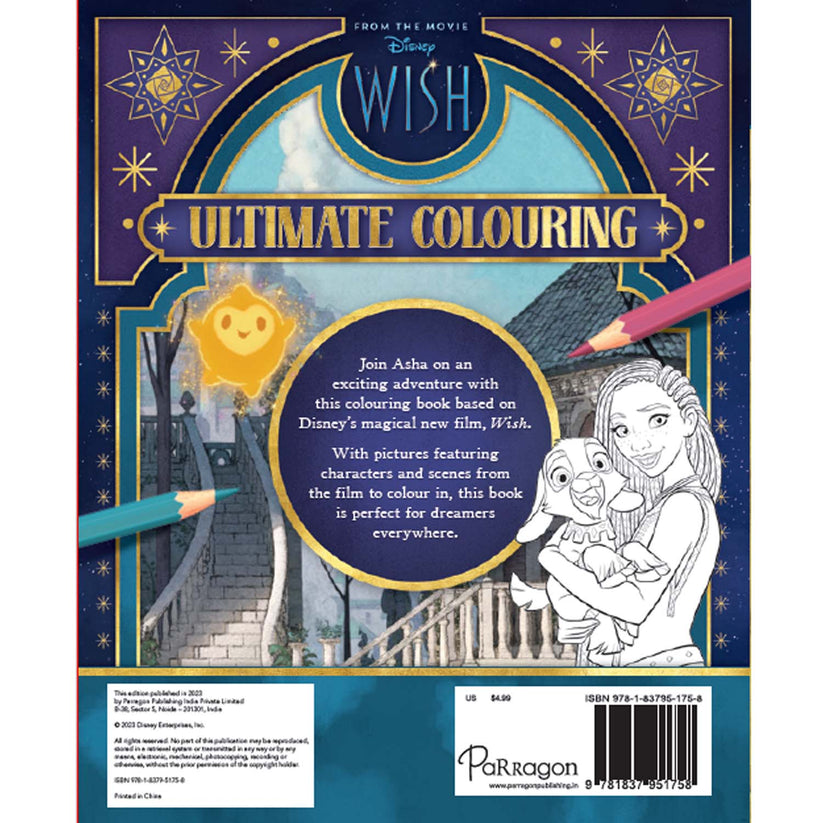 Disney Wish Ultimate colouring Book | Disney New Movie Wish | Coloring ...