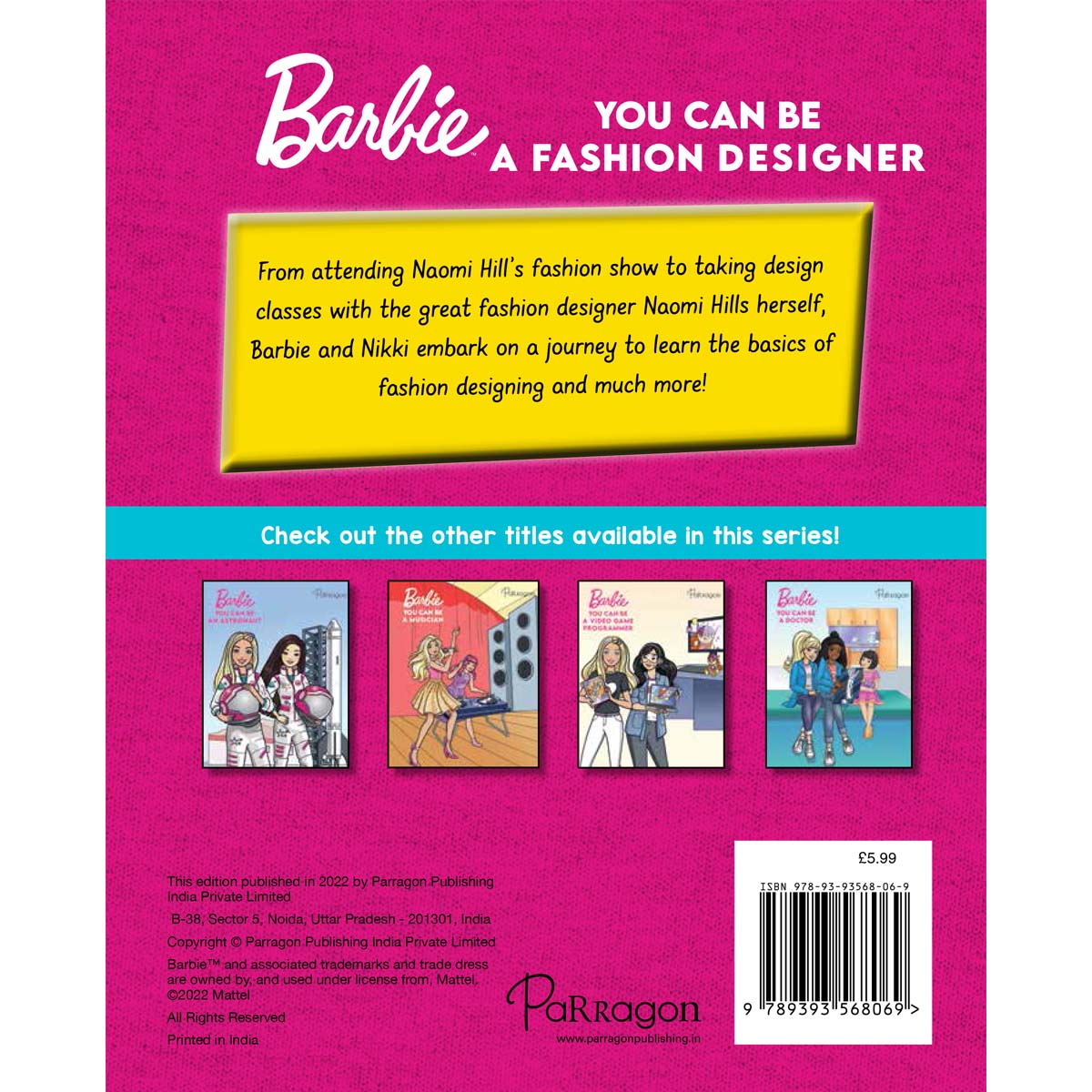 Barbie You Can Be A Fashion Designer | Barbie Reader | Storybook For Kids | Young Barbie Fans | For 8 to 10 Year Olds