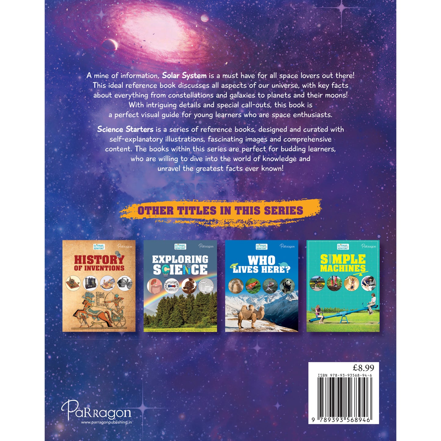 Science Starters: Solar System Reference Book [Paperback] Parragon