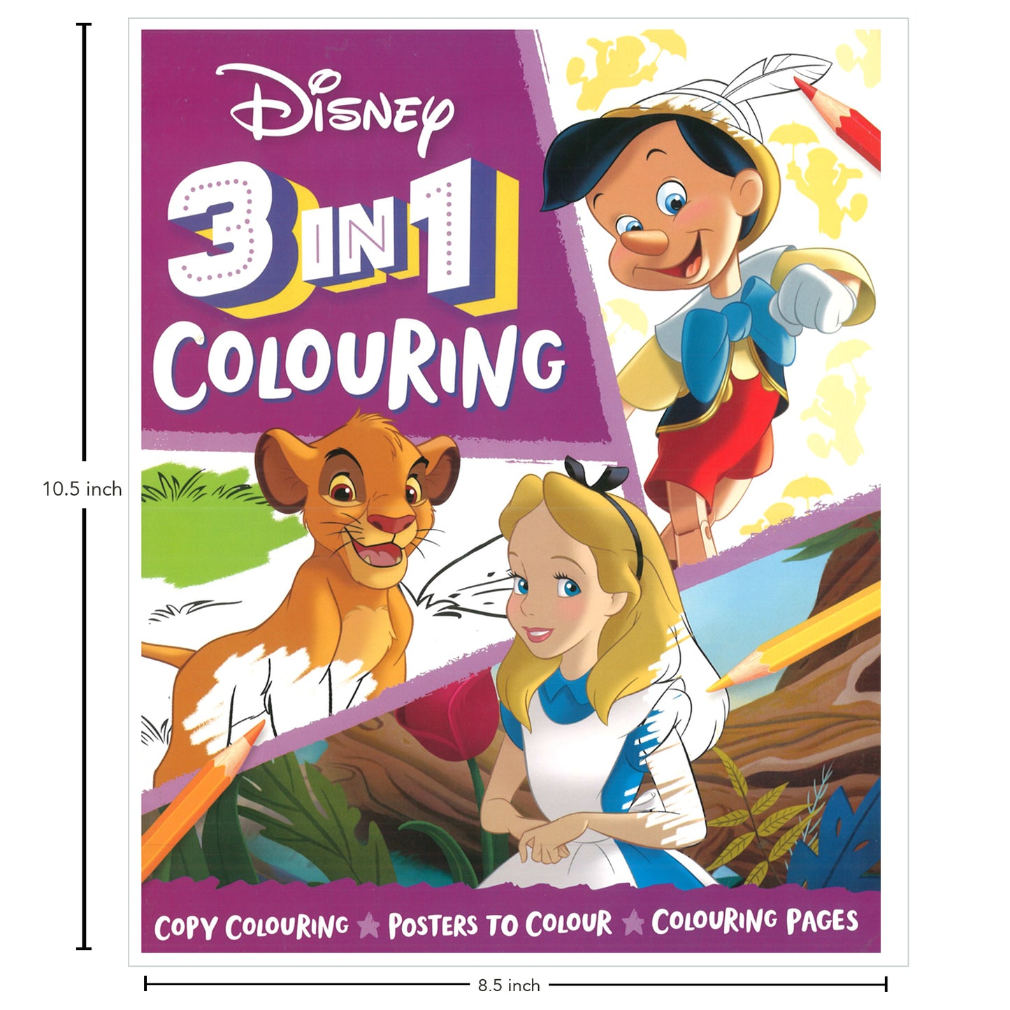 Disney: 3-in-1 Colouring Walt Disney