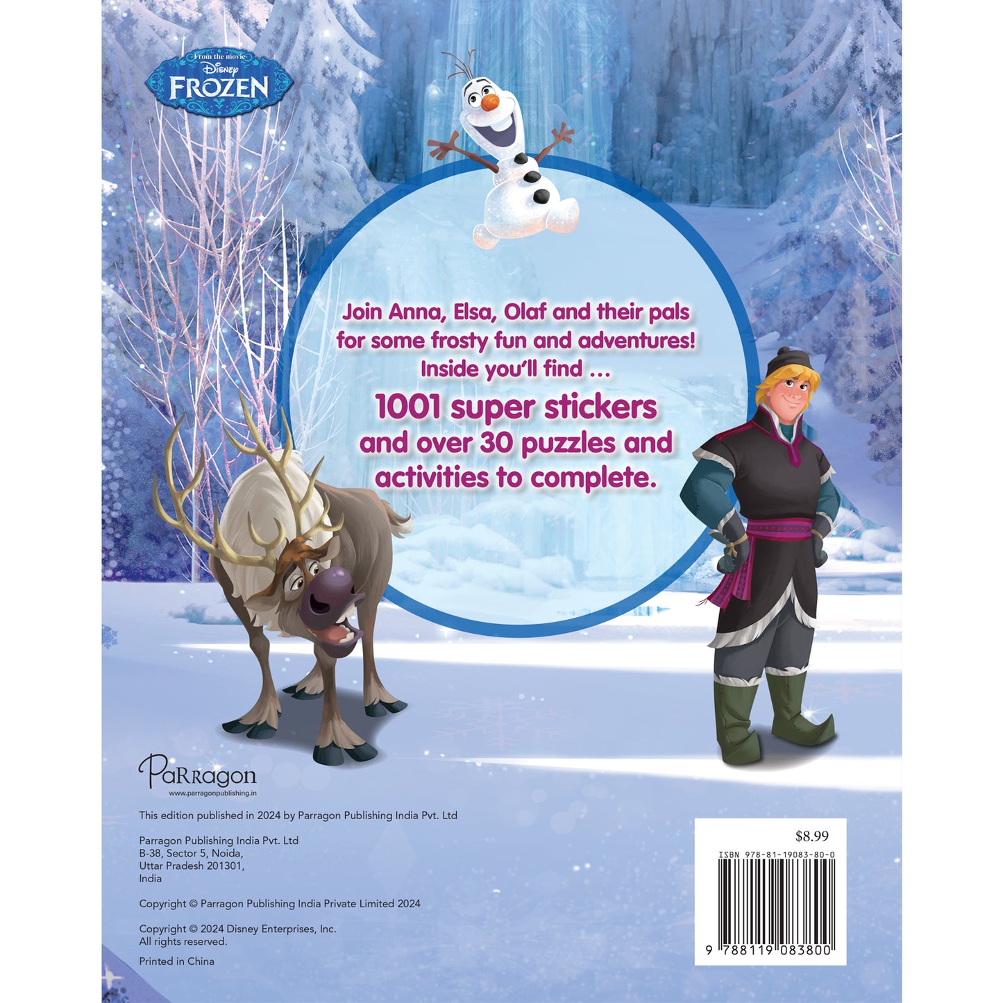 Disney Frozen 1001 Stickers Book | Many Activities with Marvel Stickers for Kids