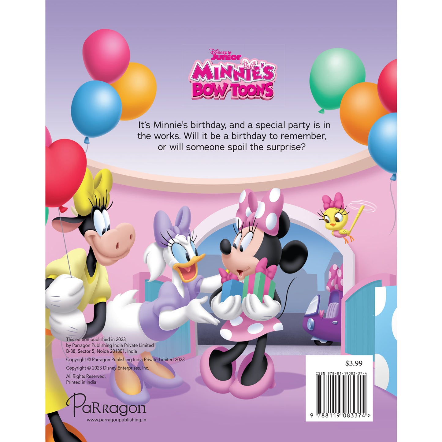 Disney Junior Minnie’s Bow Toons Happy Birthday Minnie Mouse Parragon