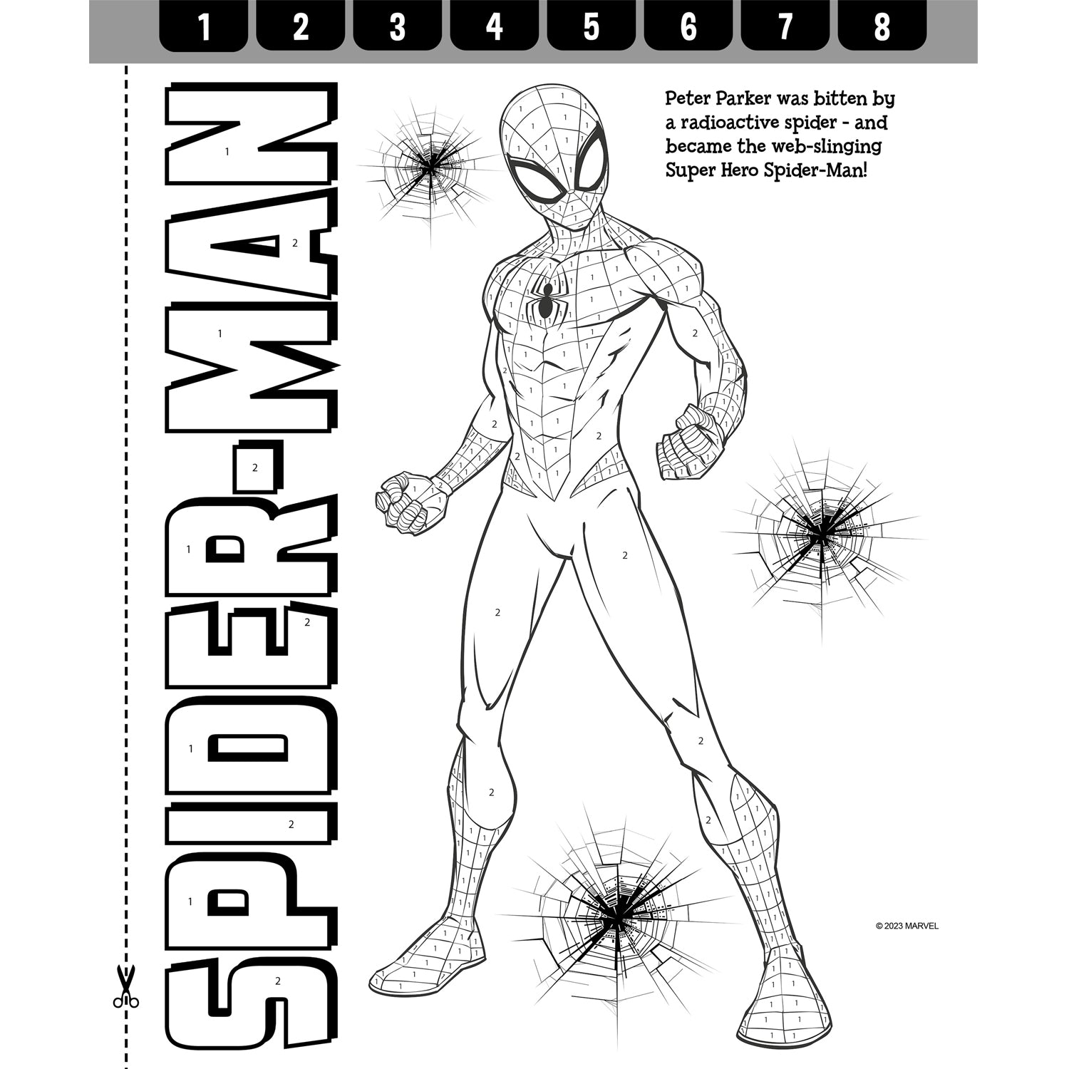 Marvel Spider Man Paint By Numbers Marvel Entertainment