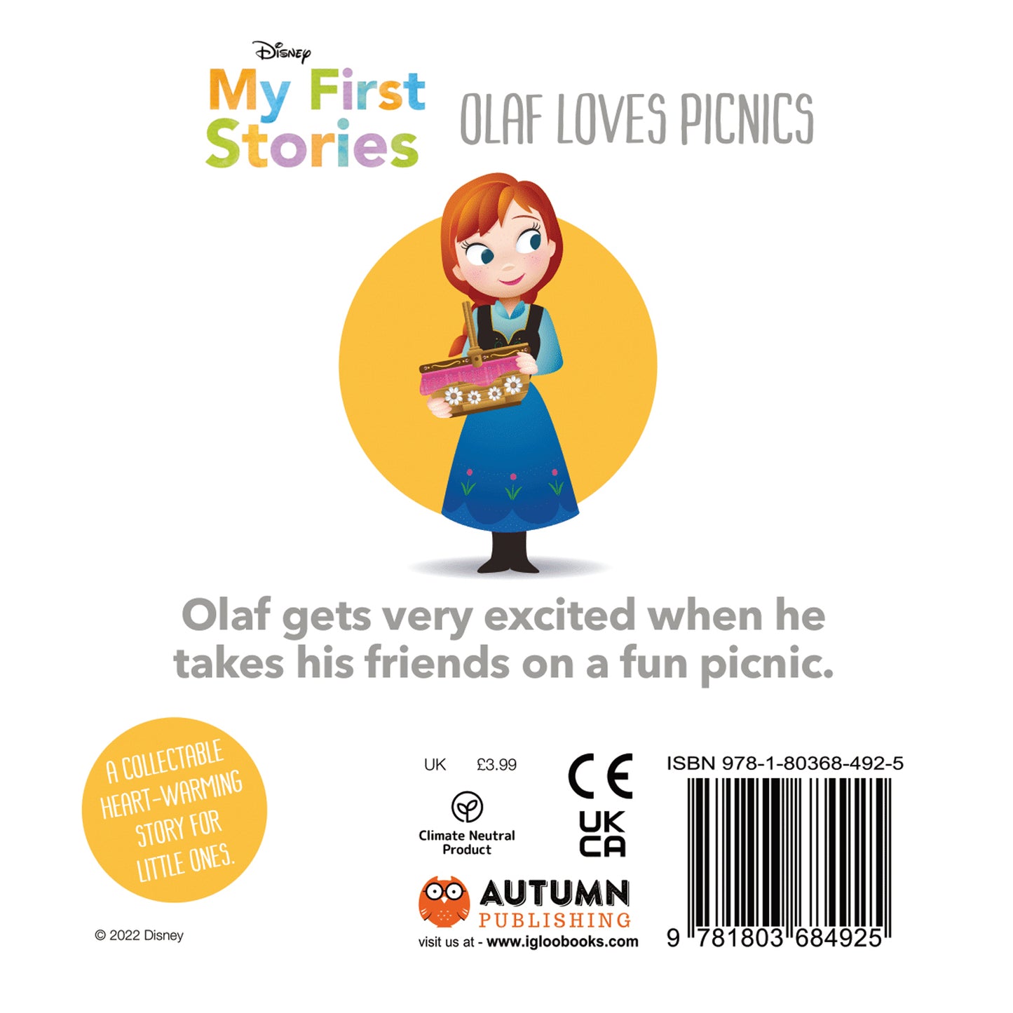 Disney My First Stories: Olaf Loves Picnics (Disney Baby) Autumn Publishing