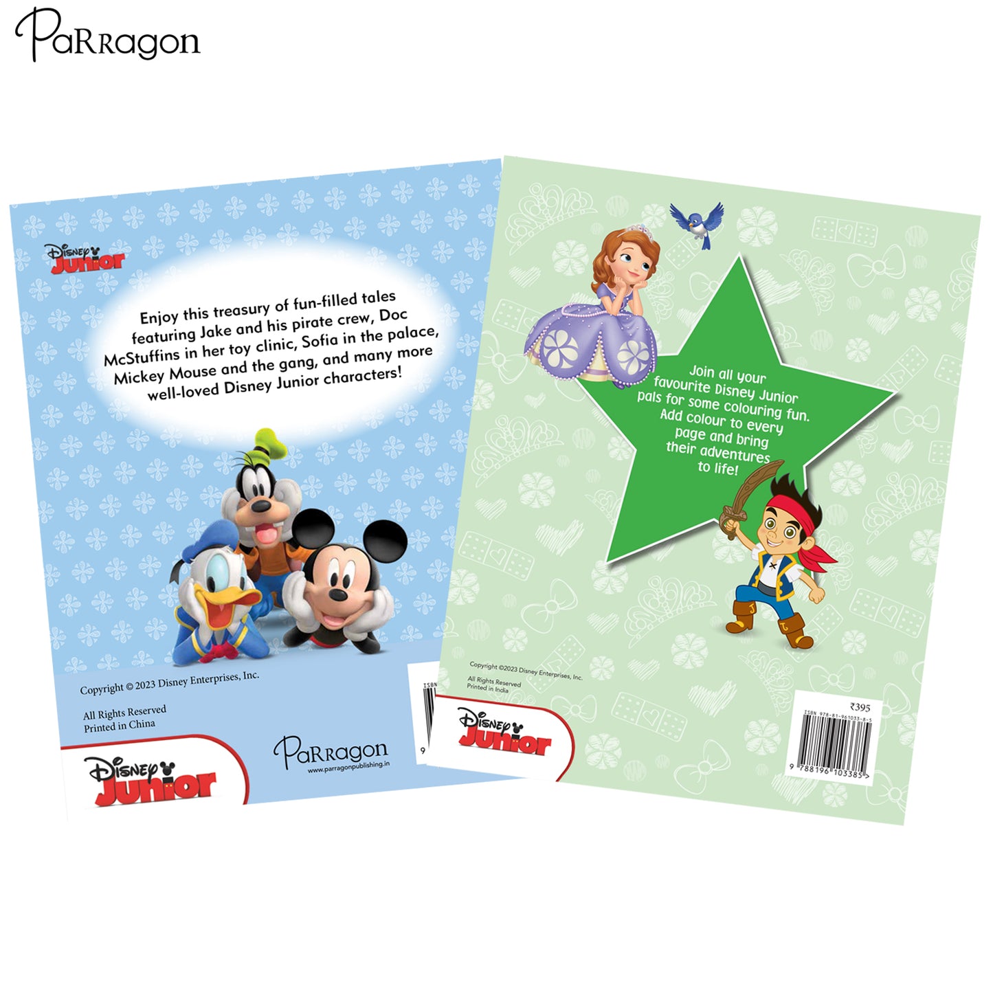 Disney Junior Story and Colouring Bundle (Set of 2 Books) [Paperback] Parragon