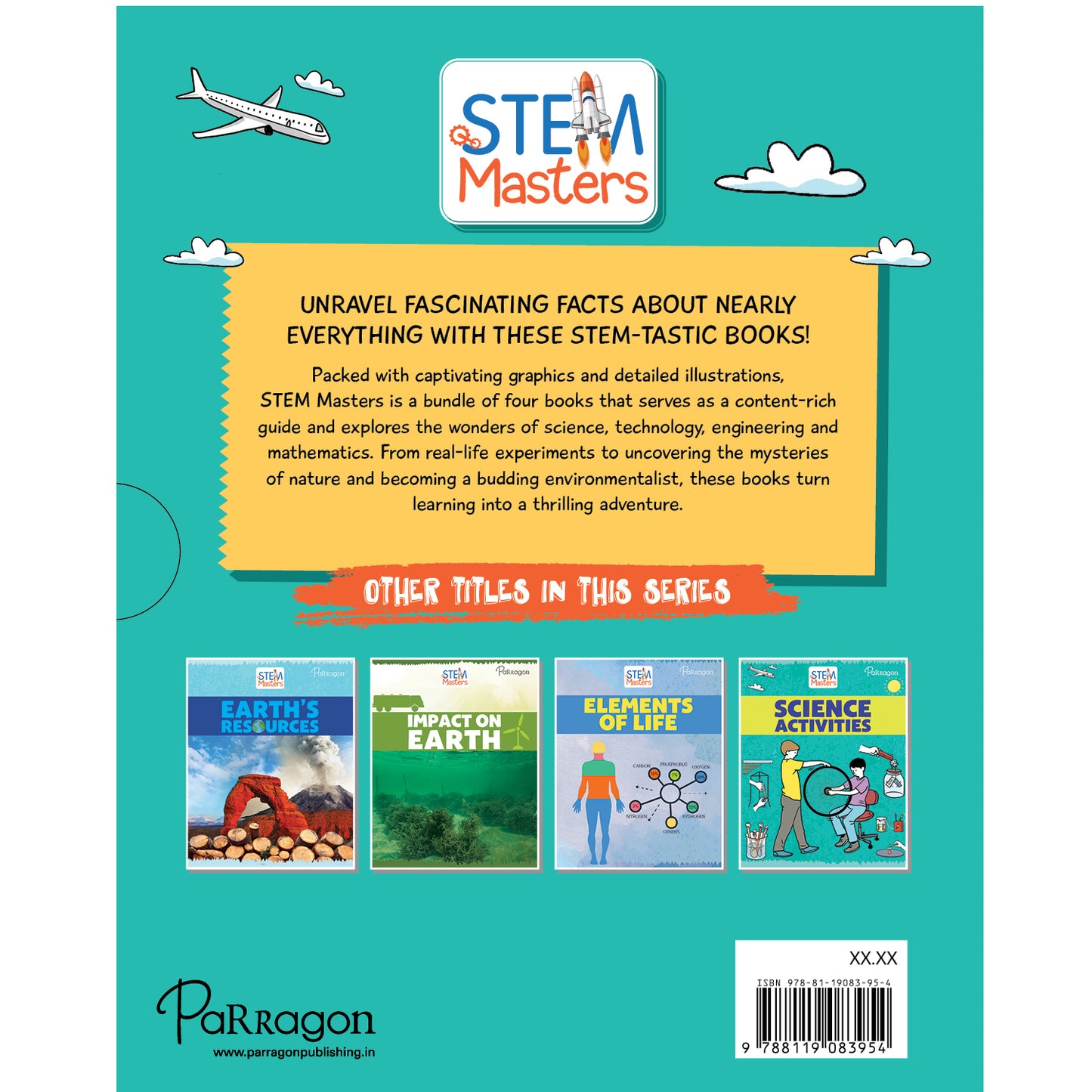 STEM Masters Box Set | Reference books for kids | Science books for children | Elements | Earth | Resources Set of 4 books