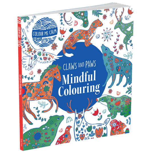 Claws and Paws Mindful Colouring | Colour me calm | Colouring book | Intricate colouring book | Nordic folk art | Peaceful colouring Emilia Erfving