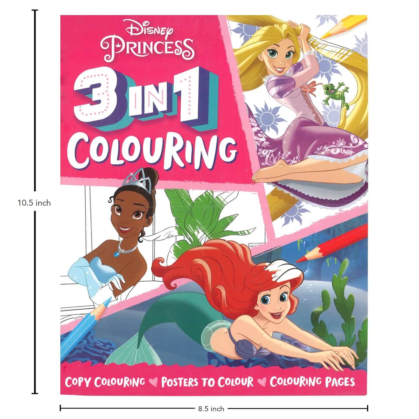 Disney Princess: 3-in-1 Colouring Walt Disney