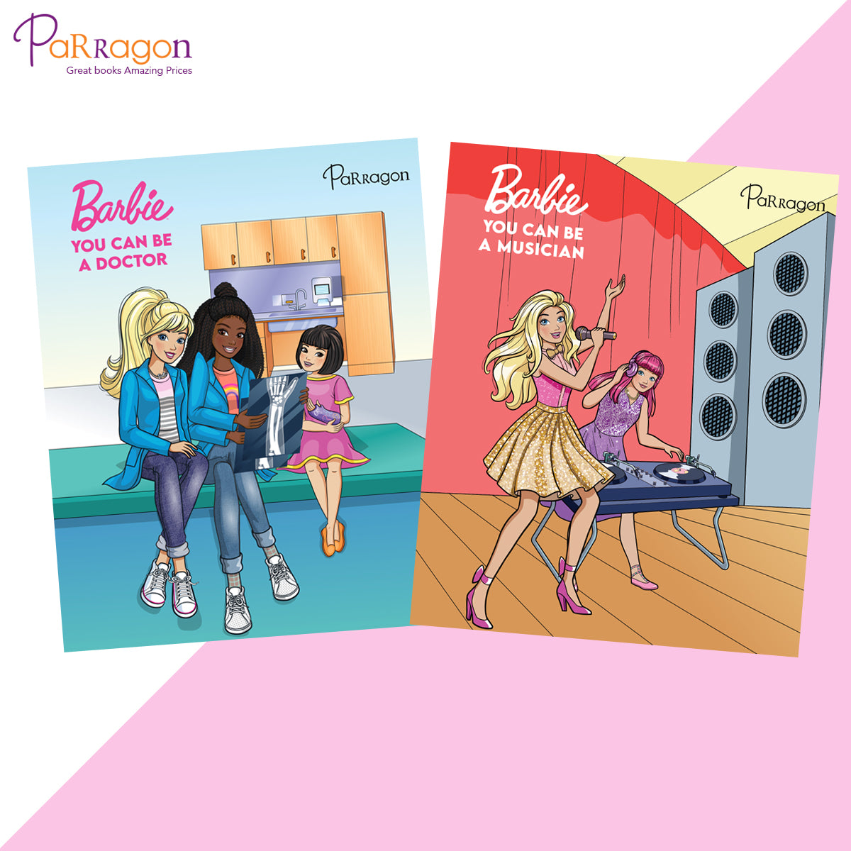 Barbie You Can be Career (Set of 2 books) Hardcover [Hardcover] Parragon
