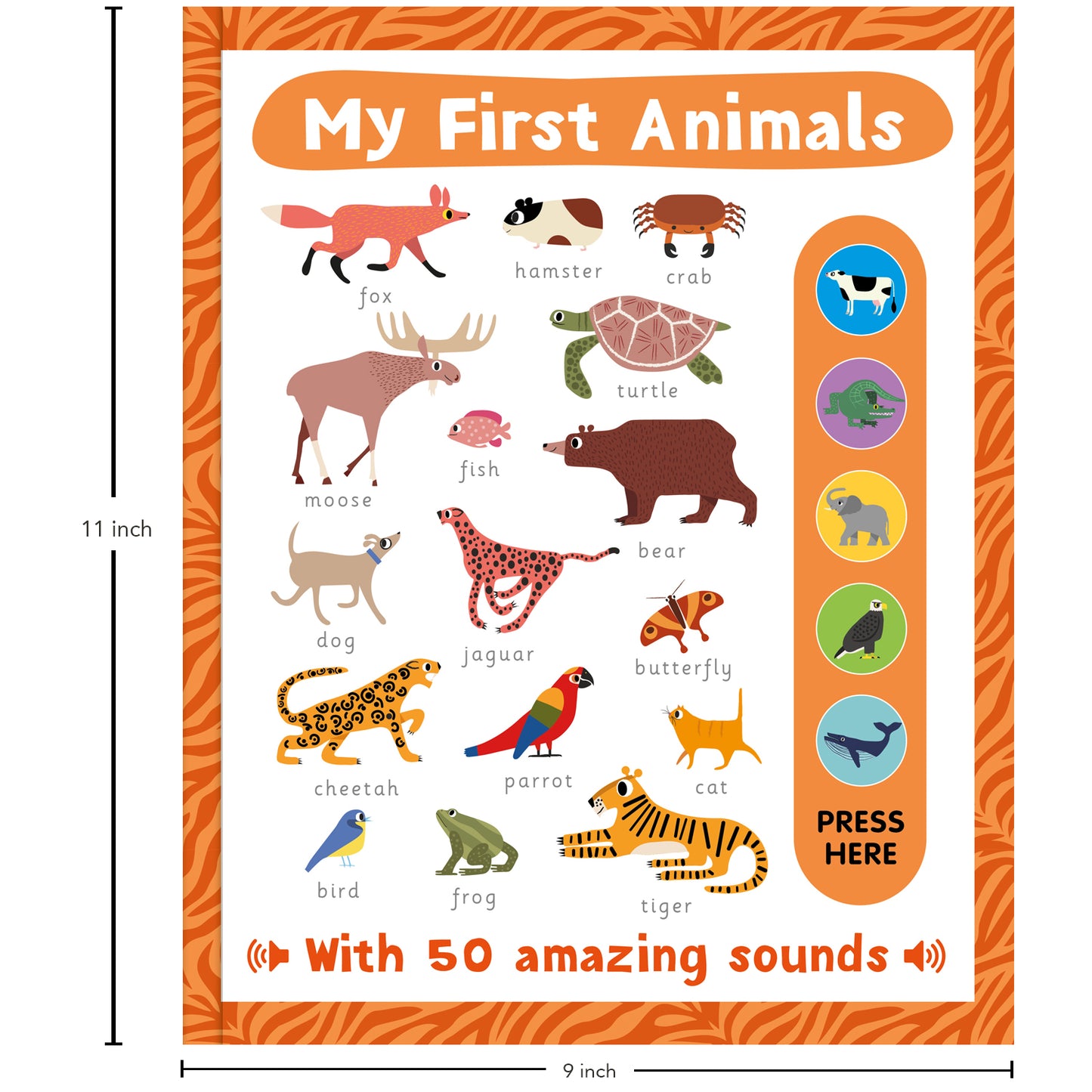 My First Animals Sound Book | With 50 Amazing Sounds Book for Kids | Early Learning for Toddlers and Children