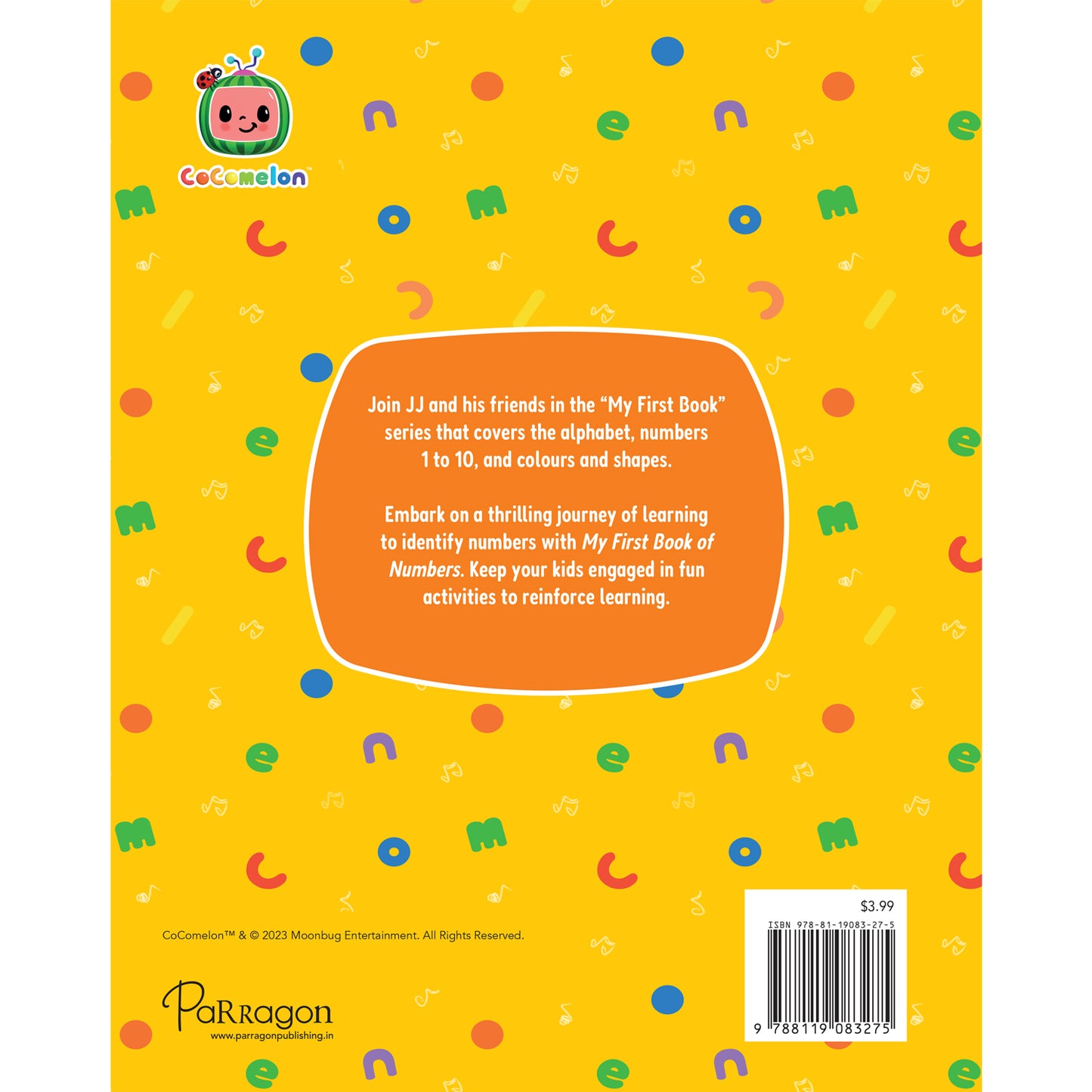 CoComelon My First Book of Numbers | Early learning books | CoComelon books | Books for toddlers | Books about numbers [Paperback] Parragon