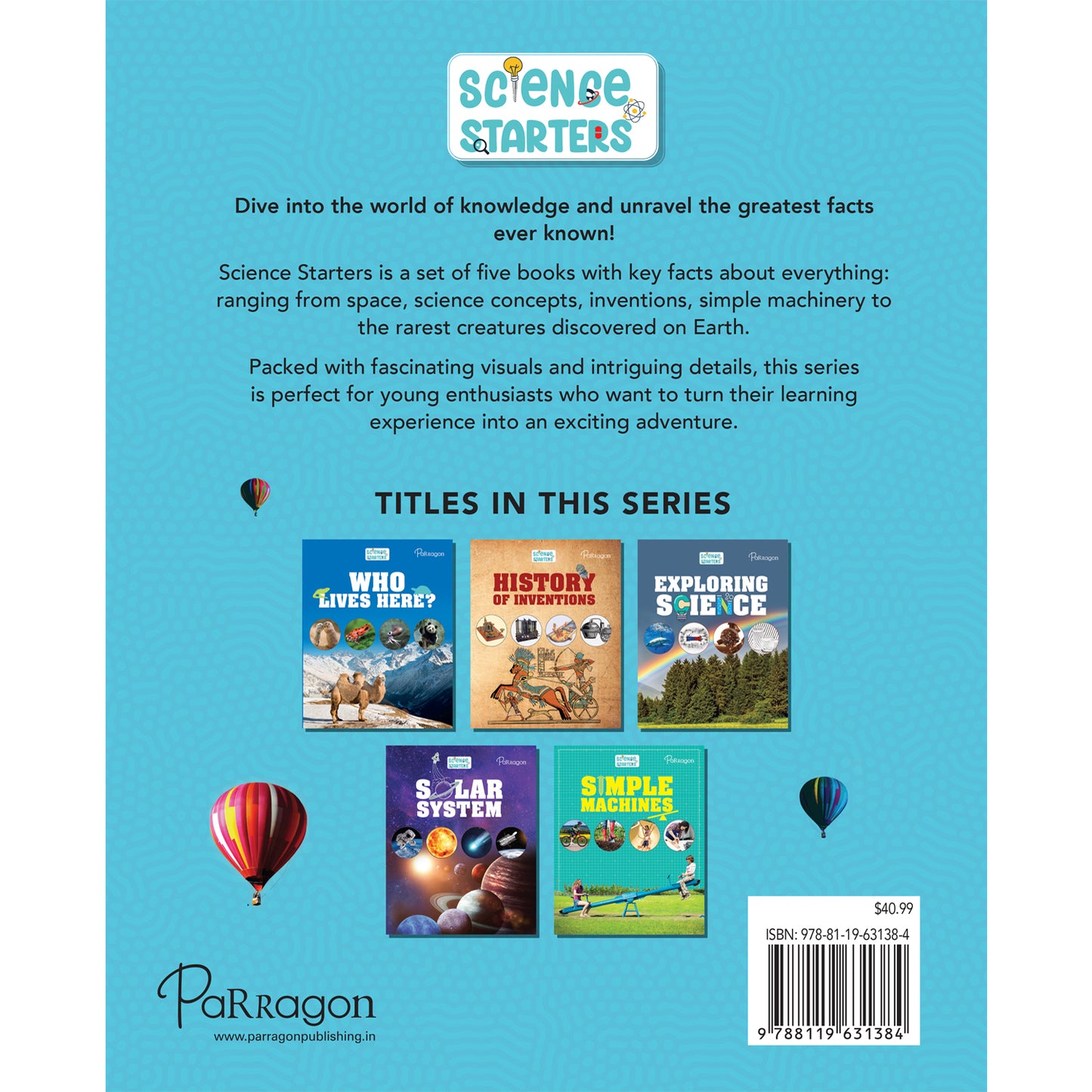 Science Starters:Young Learners | Pack of 5 Books | Reference Book for Kids | Science Activities