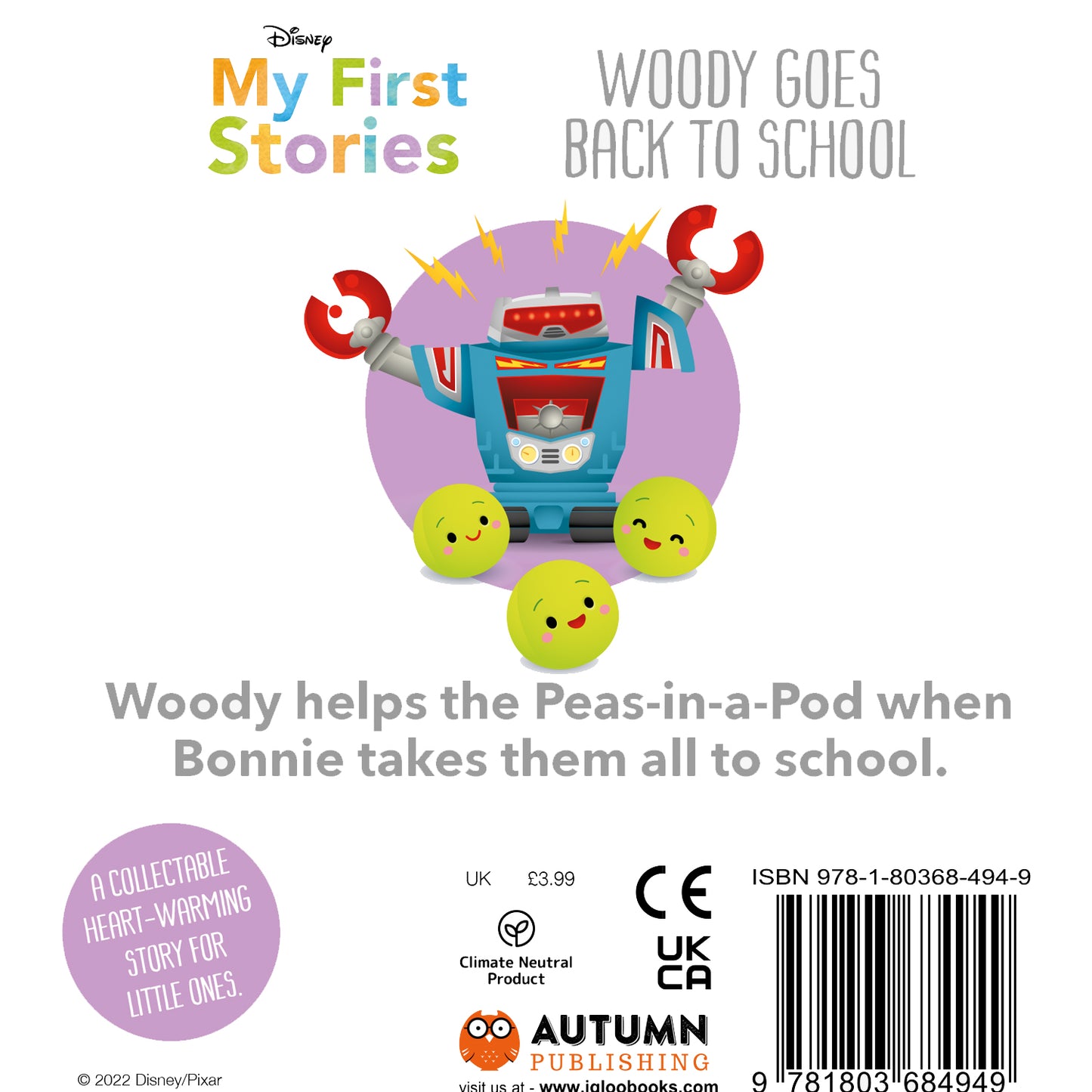 Disney My First Stories: Woody Goes Back to School (Disney Baby) Autumn Publishing