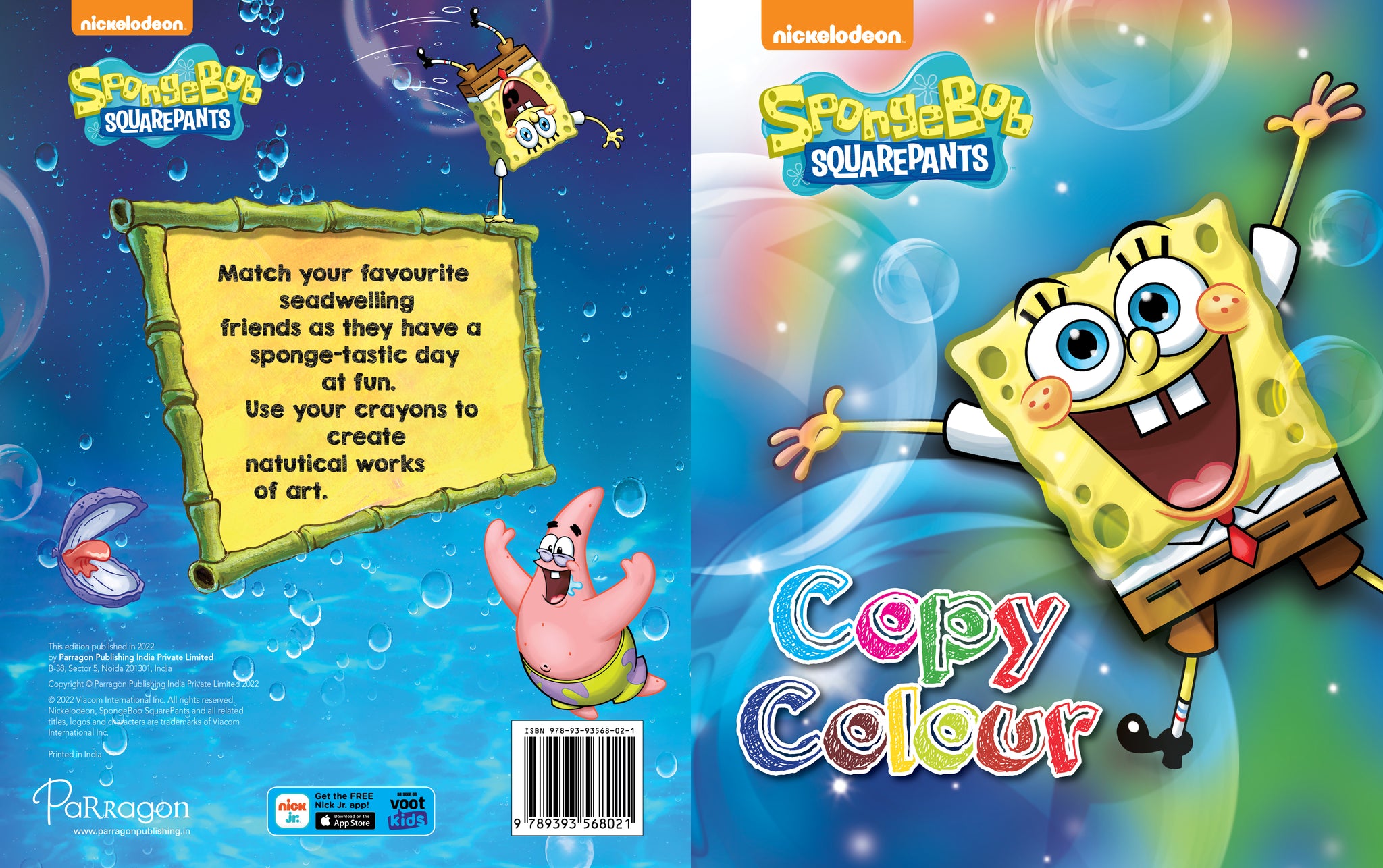 Buy Spongebob Squarepants: Copy Colour – Parragon Publishing